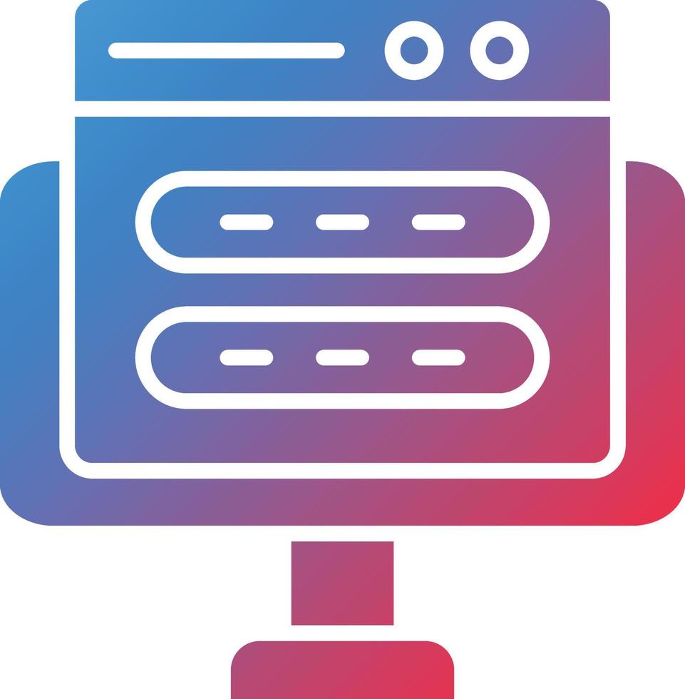 Vector Design Browser Login Icon Style