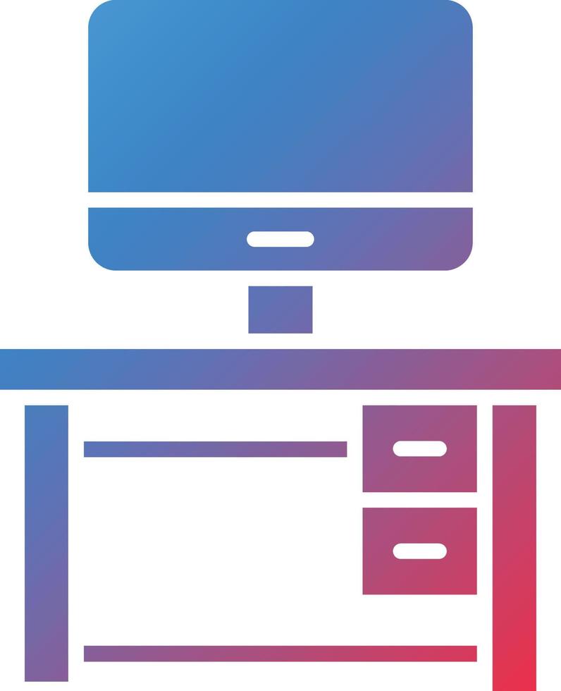 vector diseño computadora mesa icono estilo