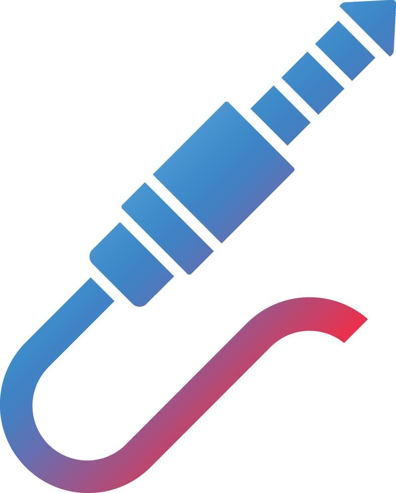 Vector Design Audio Cable Icon Style
