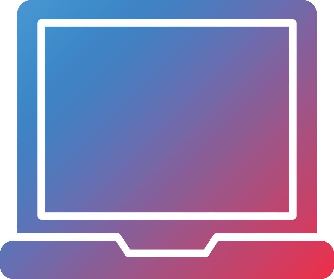 vector diseño ordenador portátil icono estilo