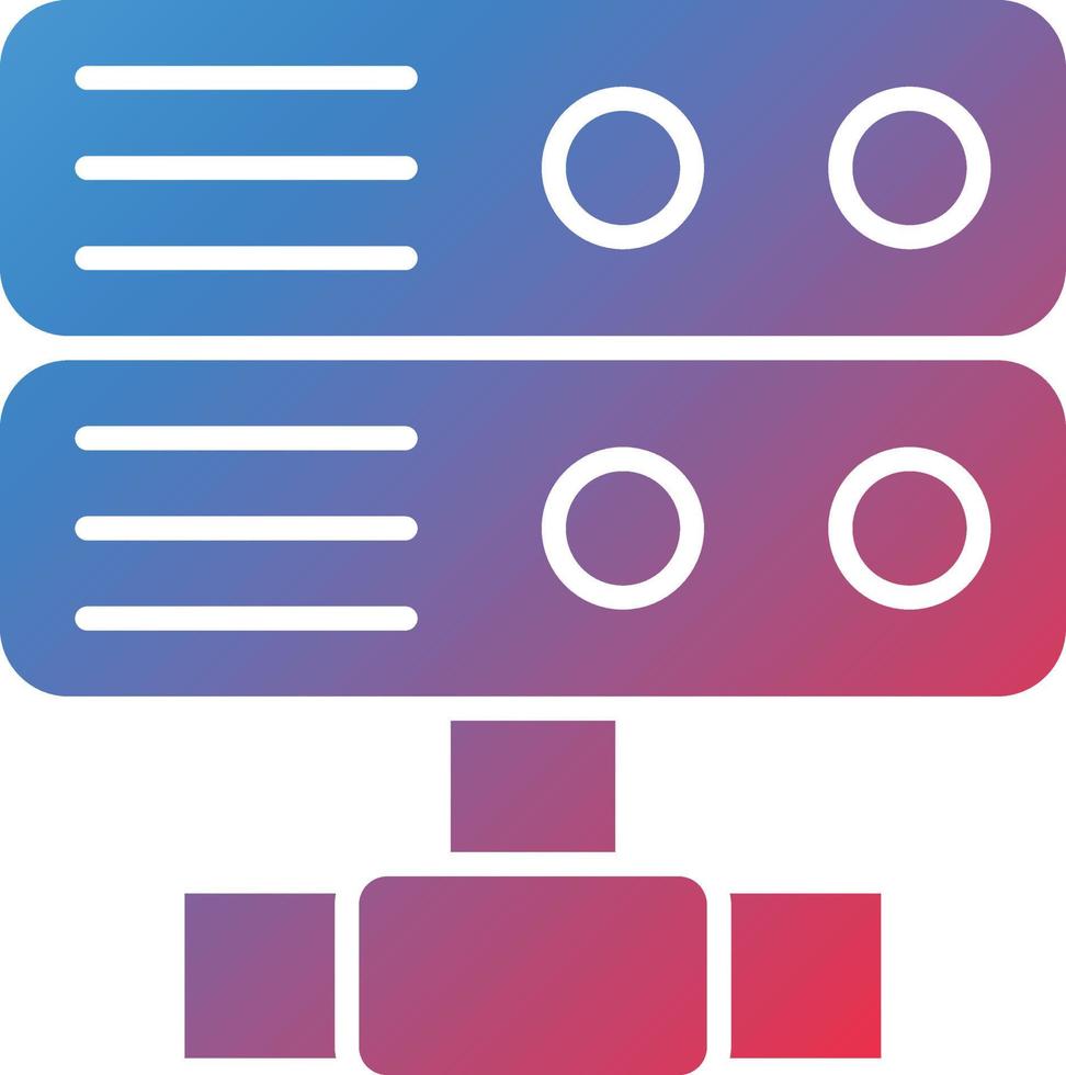 vector diseño servidor icono estilo