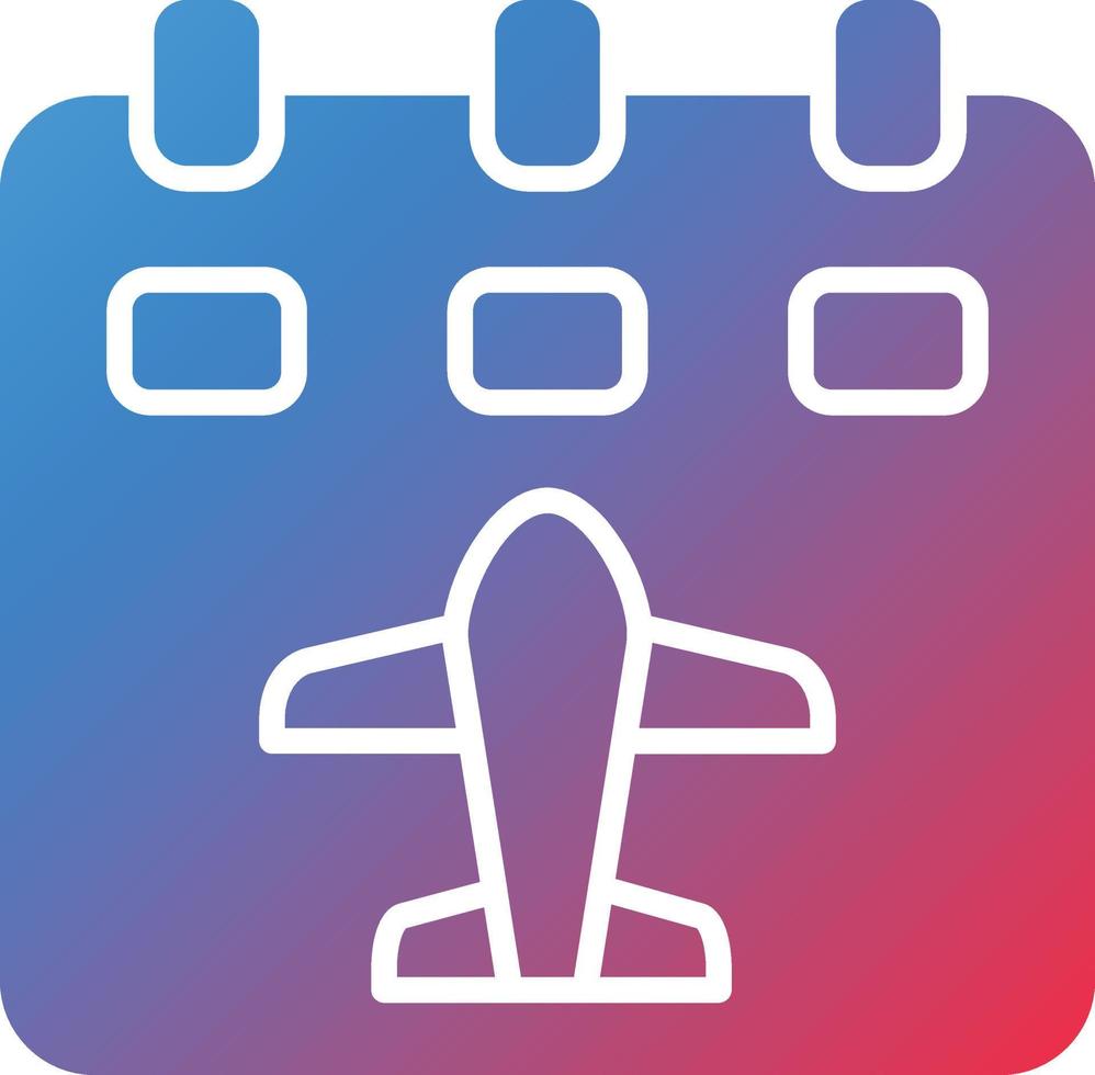 Vector Design Flight Schedule Icon Style