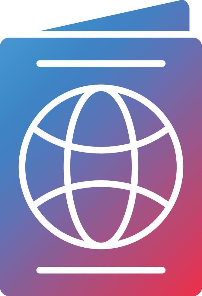 vector diseño pasaporte icono estilo
