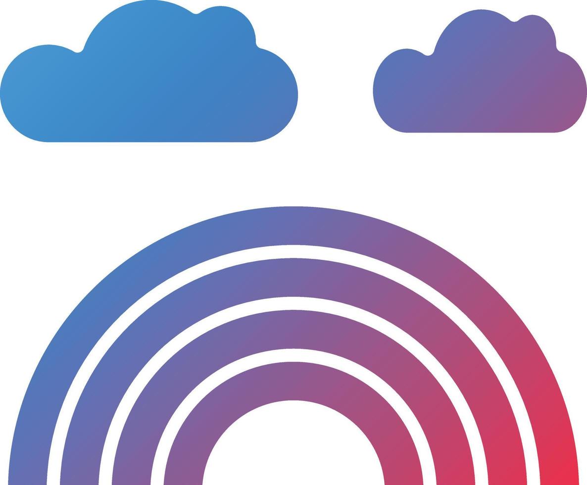 Vector Design Rainbow Icon Style
