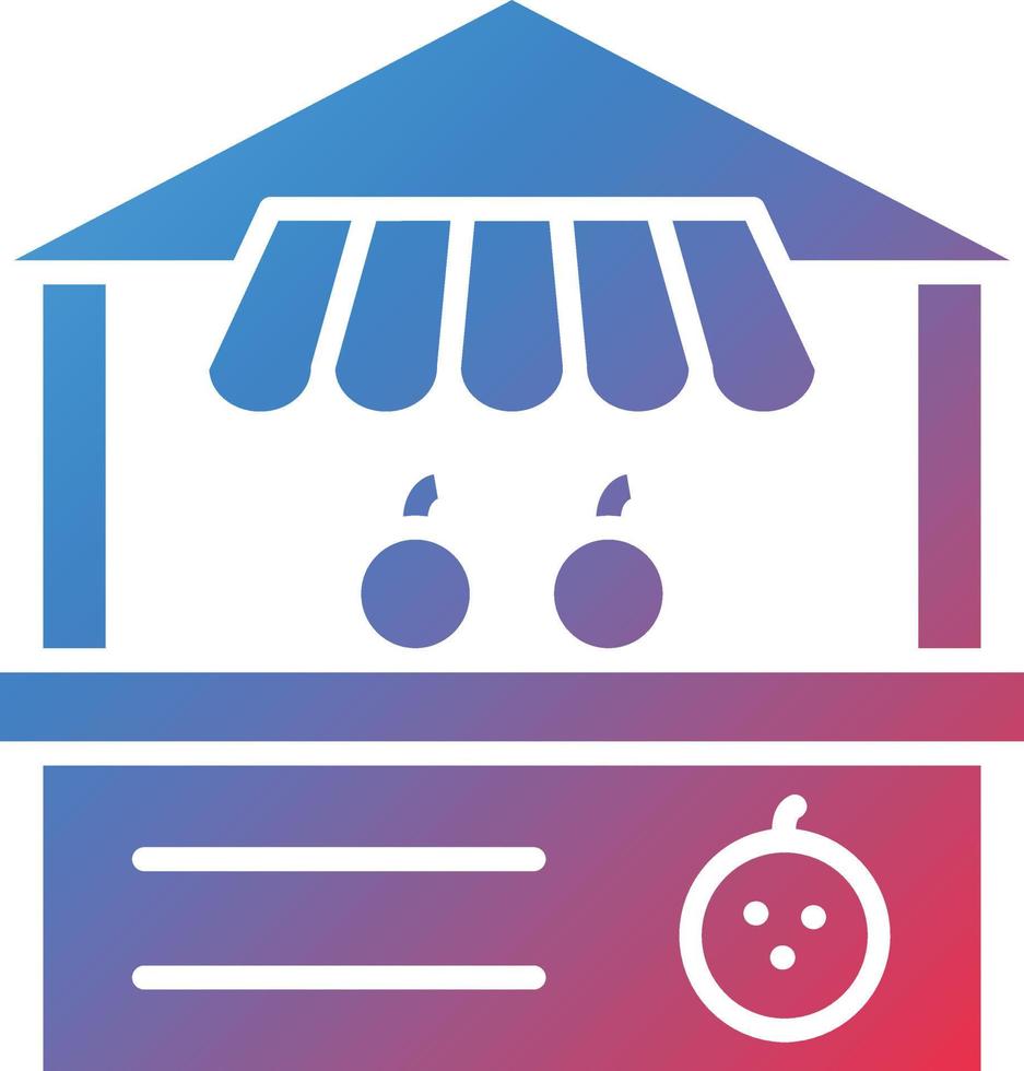 Vector Design Fruit Stall Icon Style