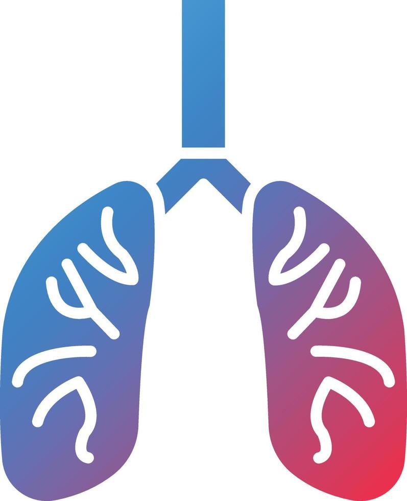 Vector Design Lungs Icon Style