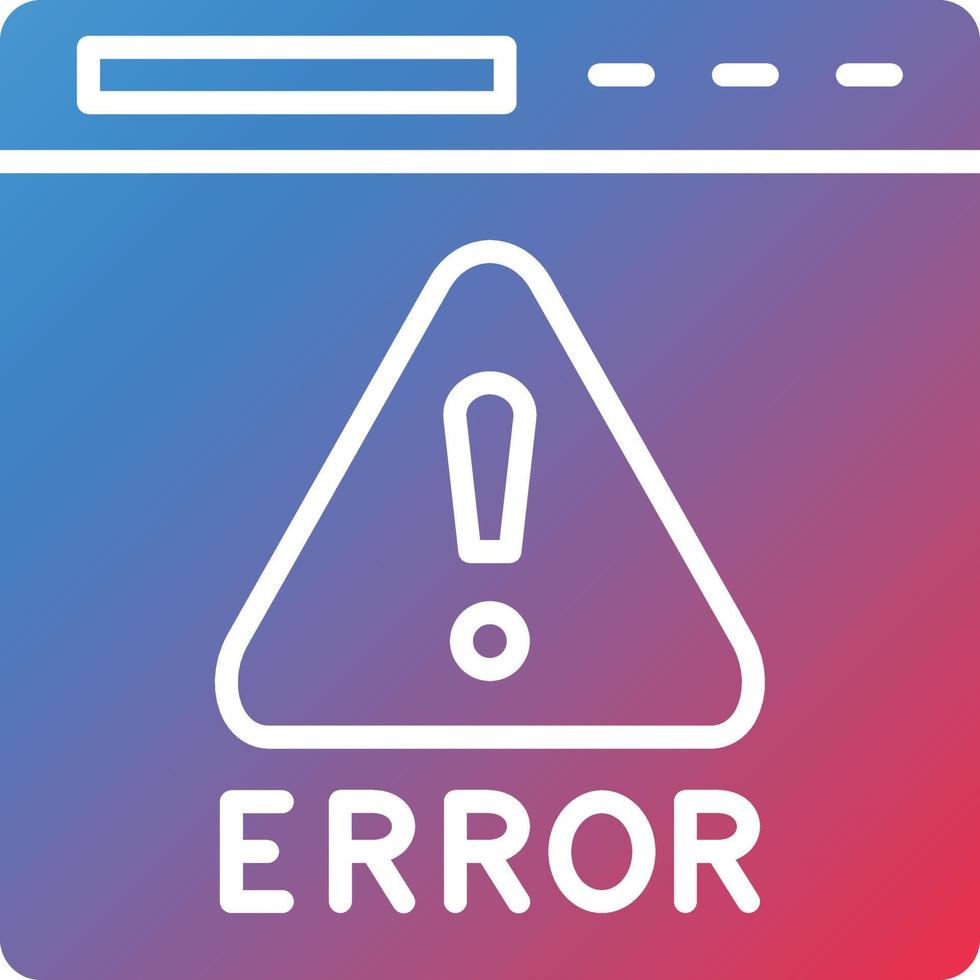 Vector Design Error Icon Style