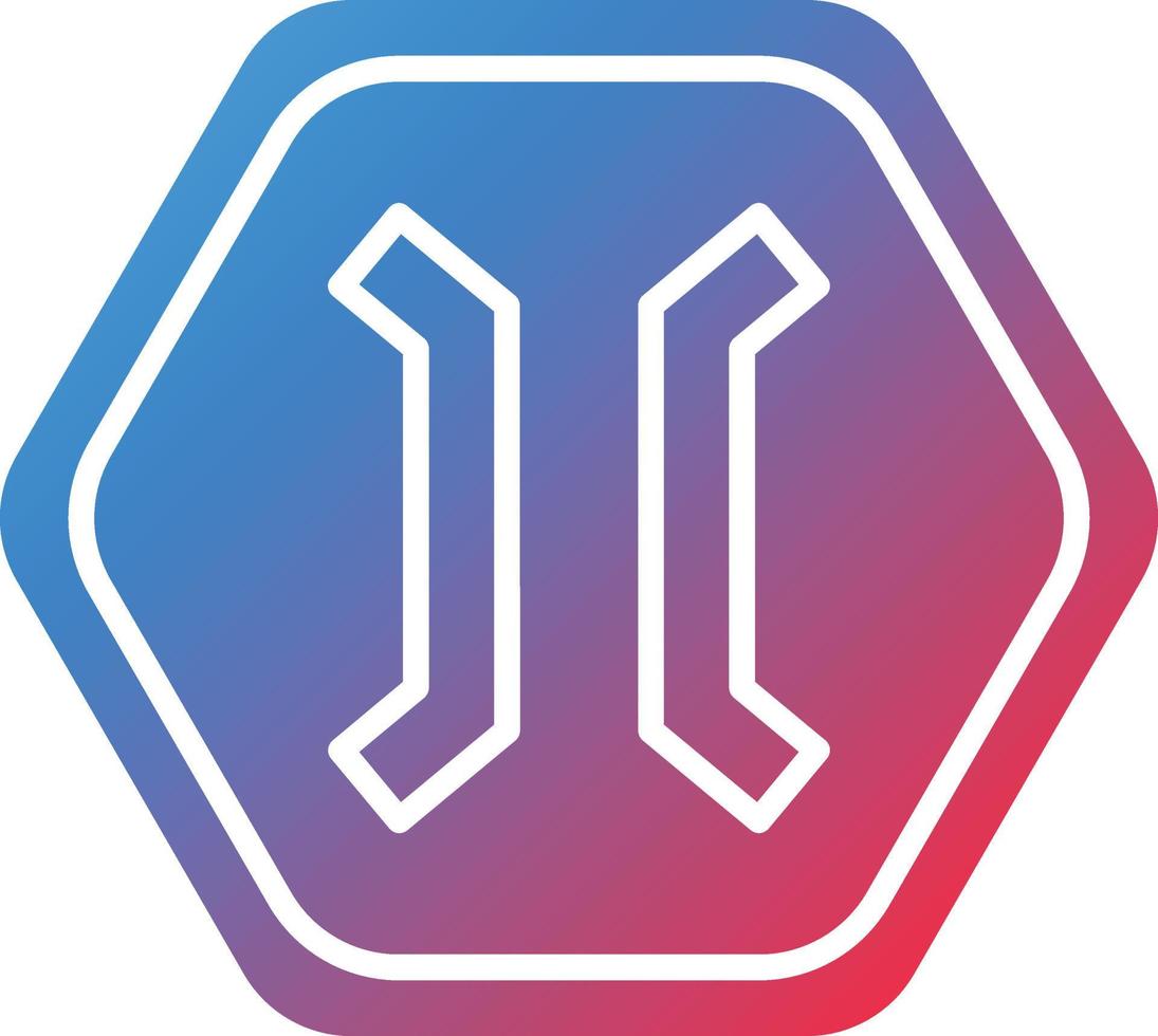 Vector Design Narrow Bridge Icon Style