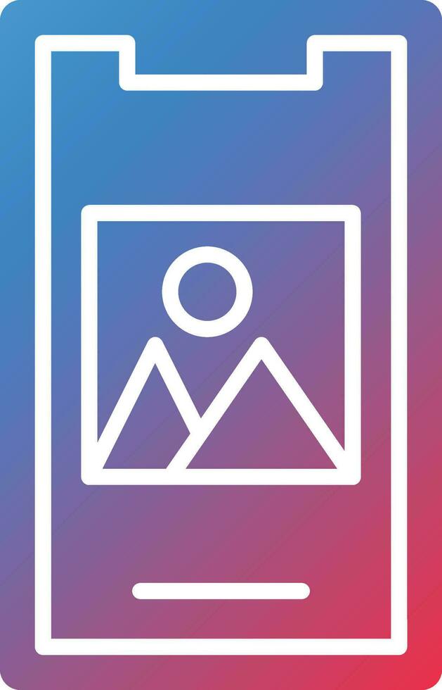 Vector Design Mobile Image Icon Style
