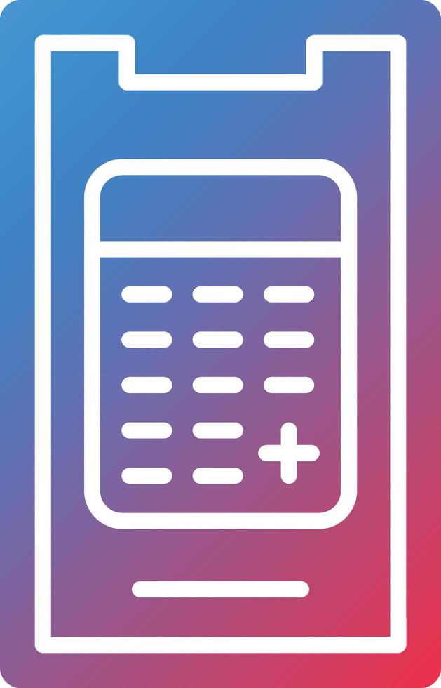 Vector Design Mobile Calculator Icon Style