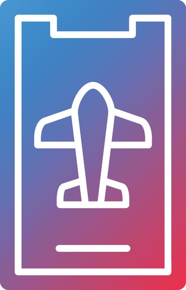 Vector Design Mobile Airplane Mode Icon Style