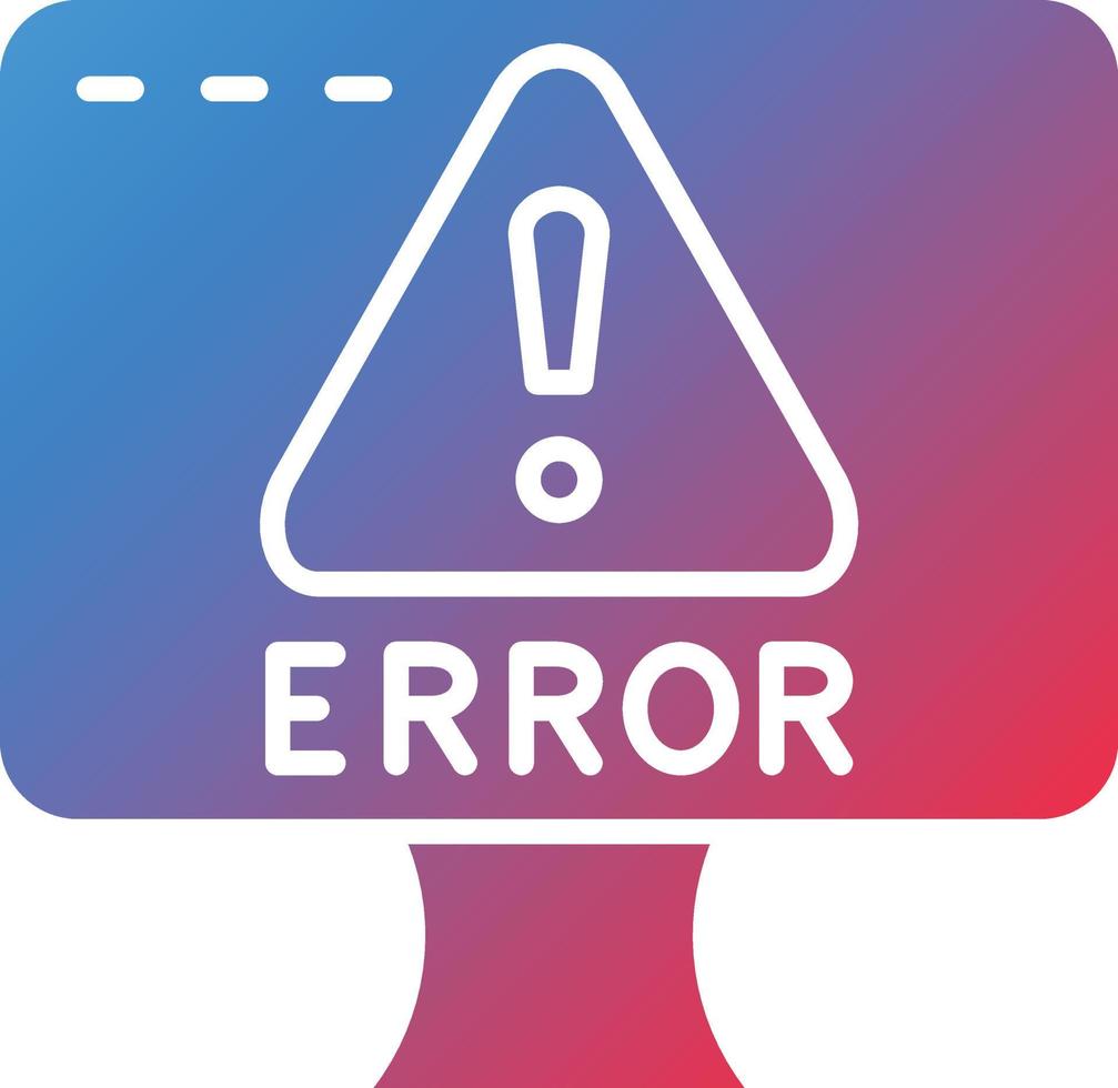 vector diseño error icono estilo