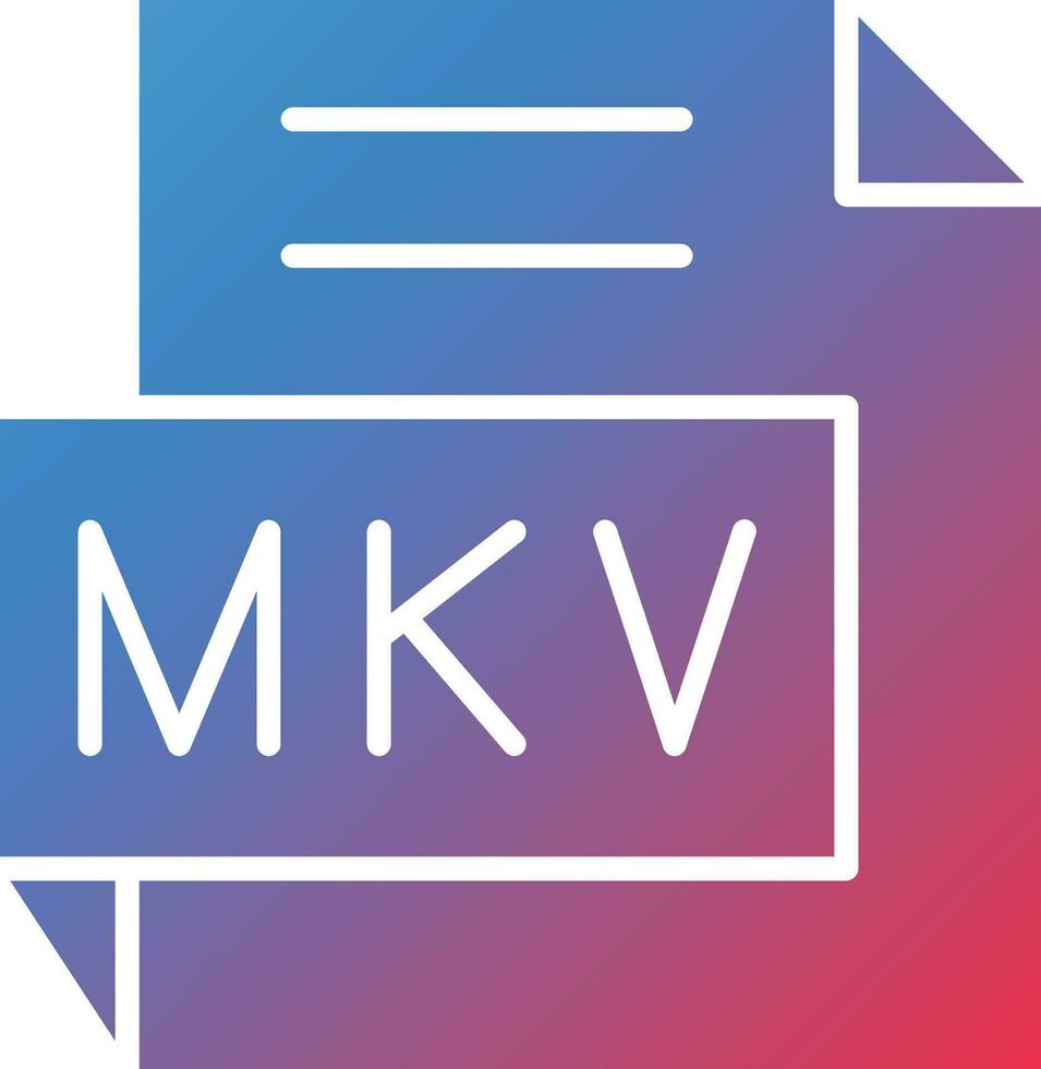 Vector Design MKV Icon Style