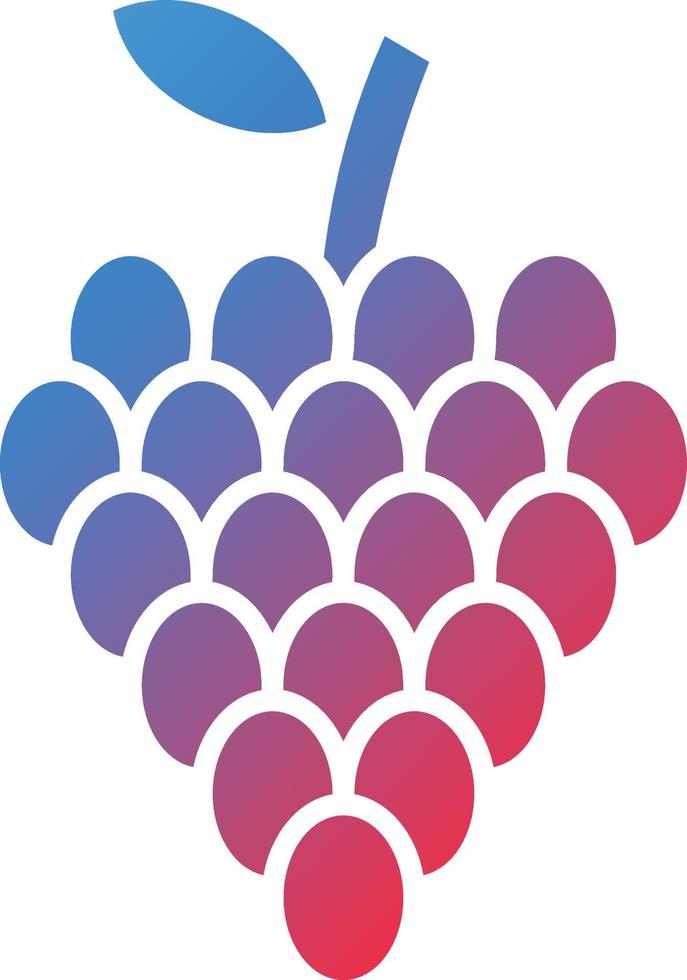 vector diseño uvas icono estilo