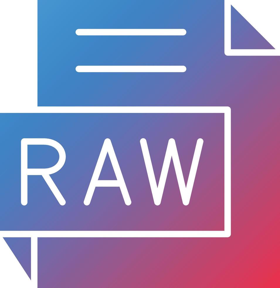 Vector Design RAW Icon Style