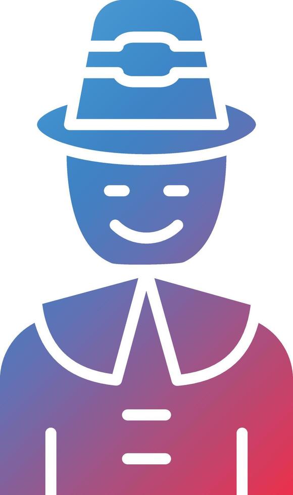 Vector Design Pilgrim Icon Style