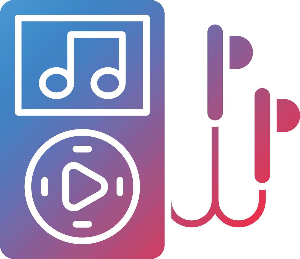 Vector Design Music Player Icon Style