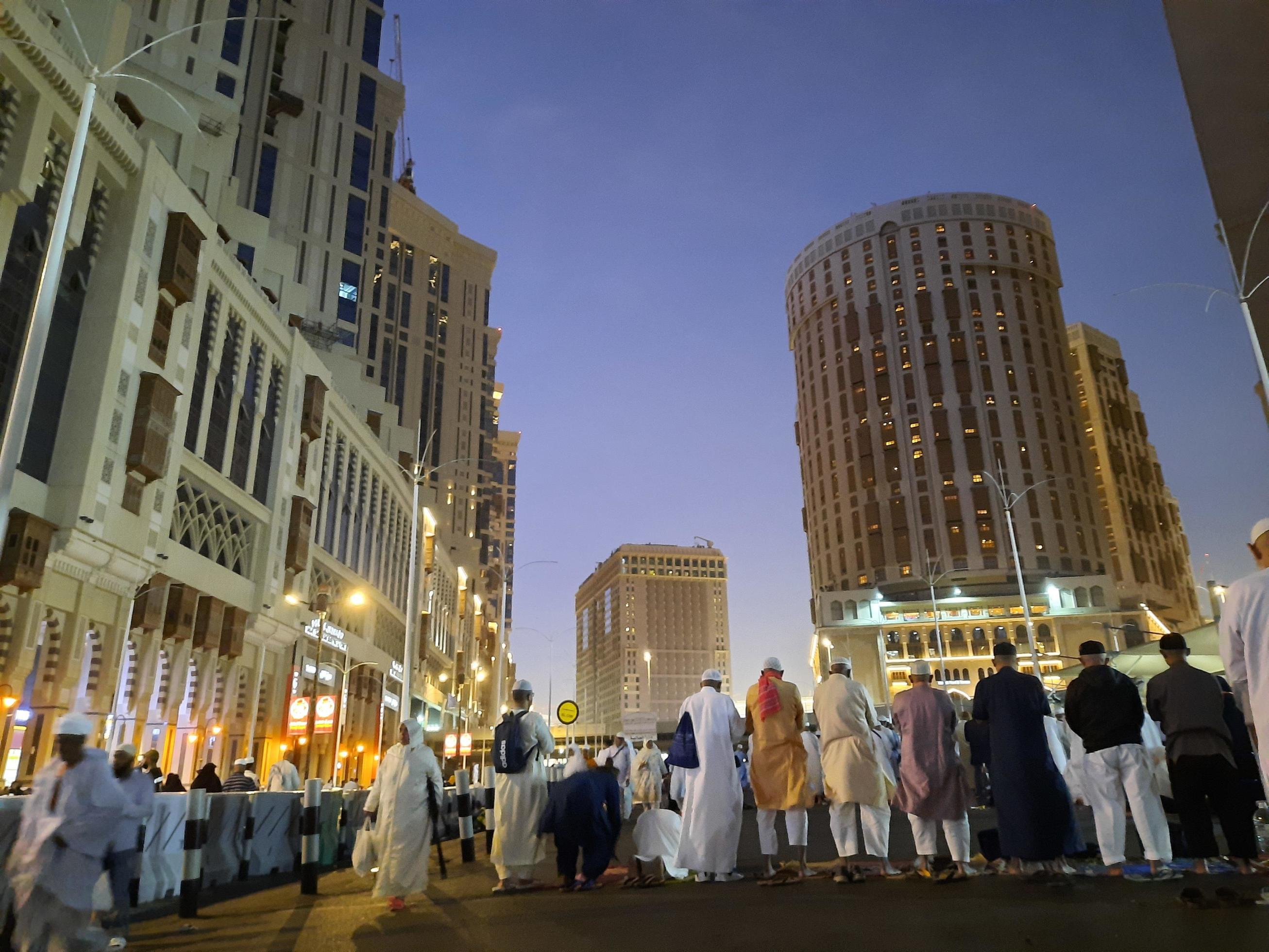 Mecca, Saudi Arabia, April 2023 Pilgrims from around the world pray