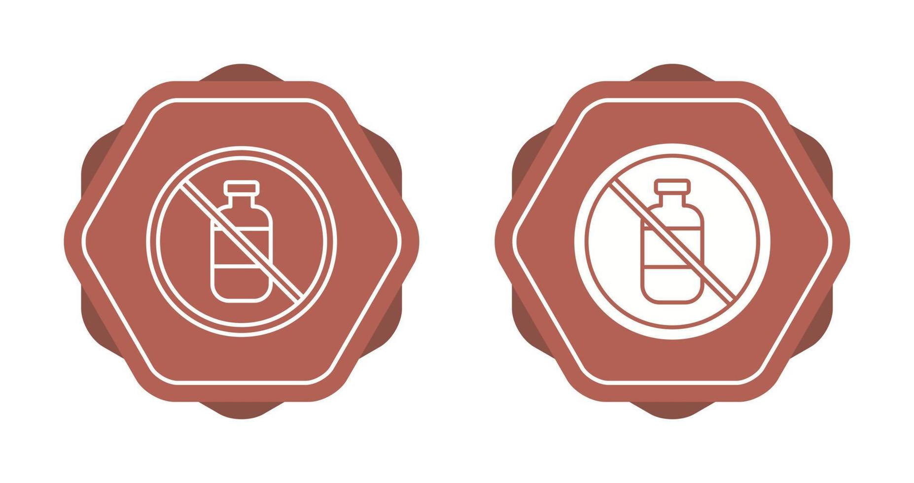 No Liquids Vector Icon
