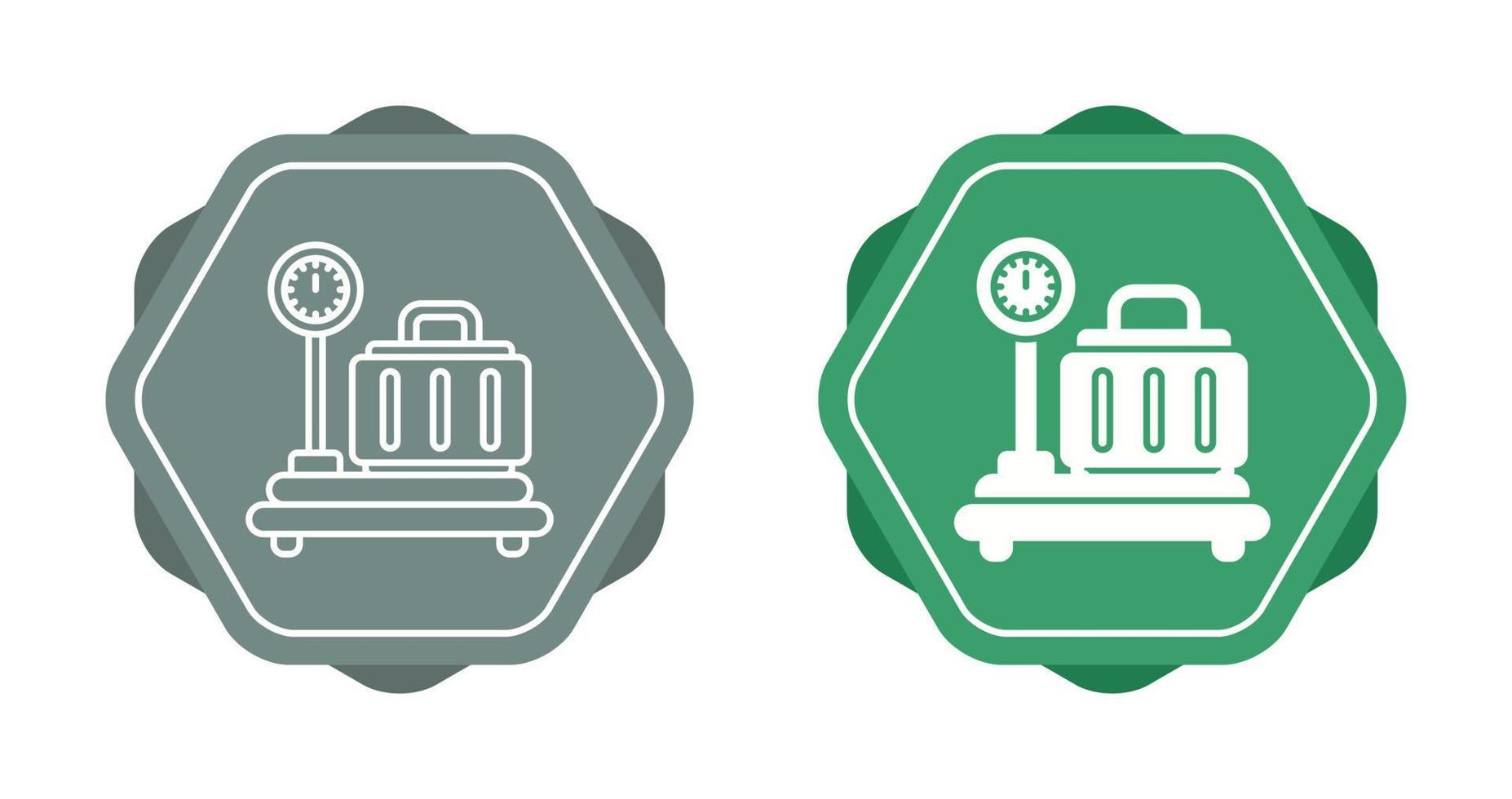 Luggage Scale Vector Icon