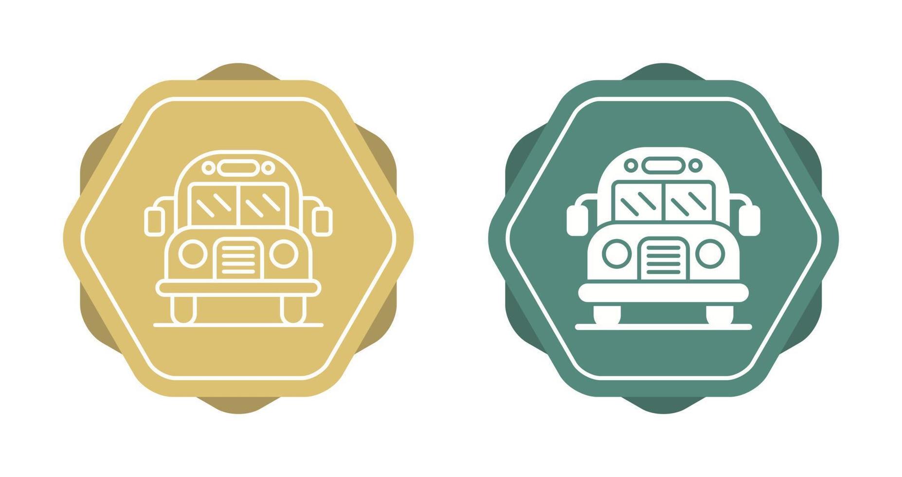 School Bus Vector Icon