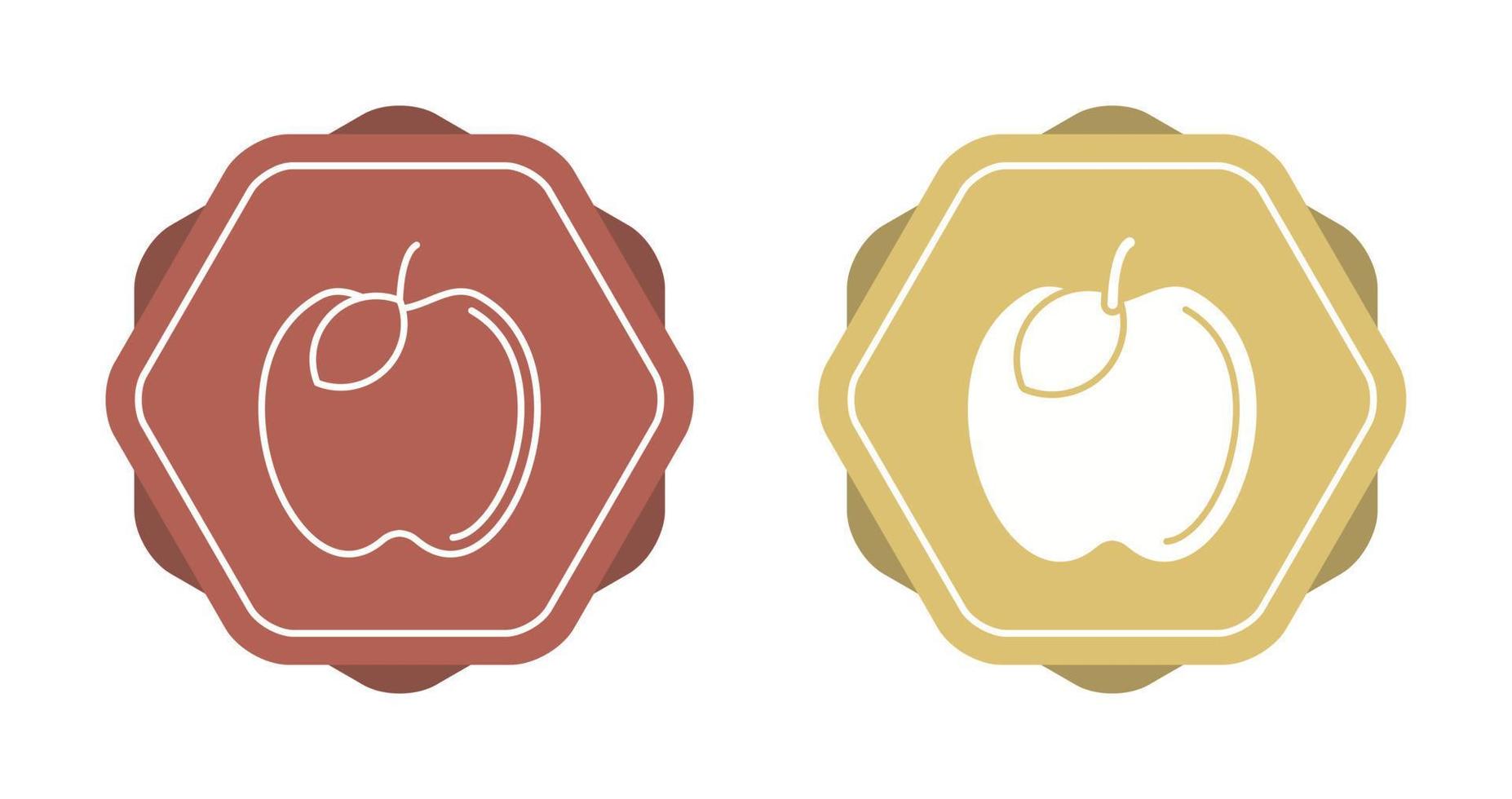 icono de vector de manzana