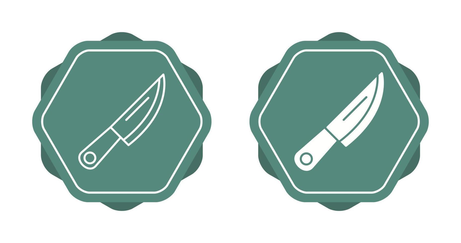 icono de vector de cuchillo