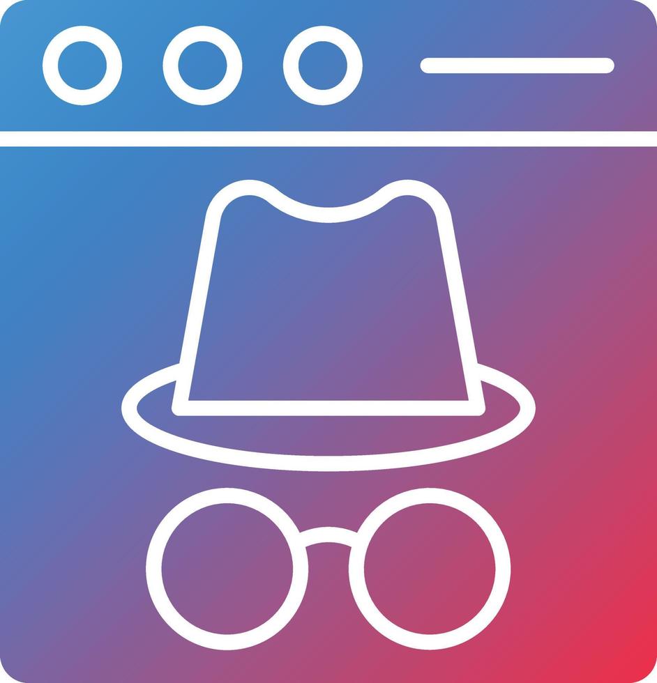 Vector Design Incognito Icon Style