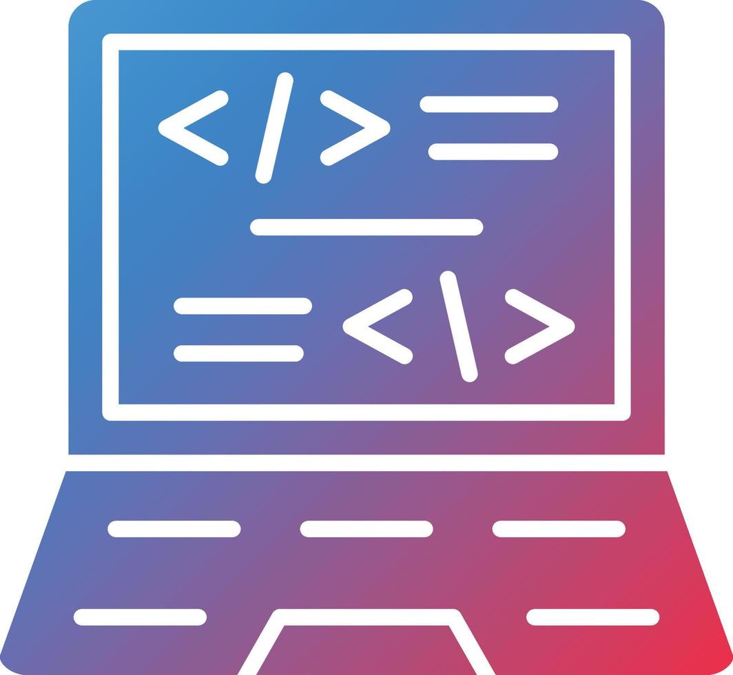 Vector Design Coding Icon Style