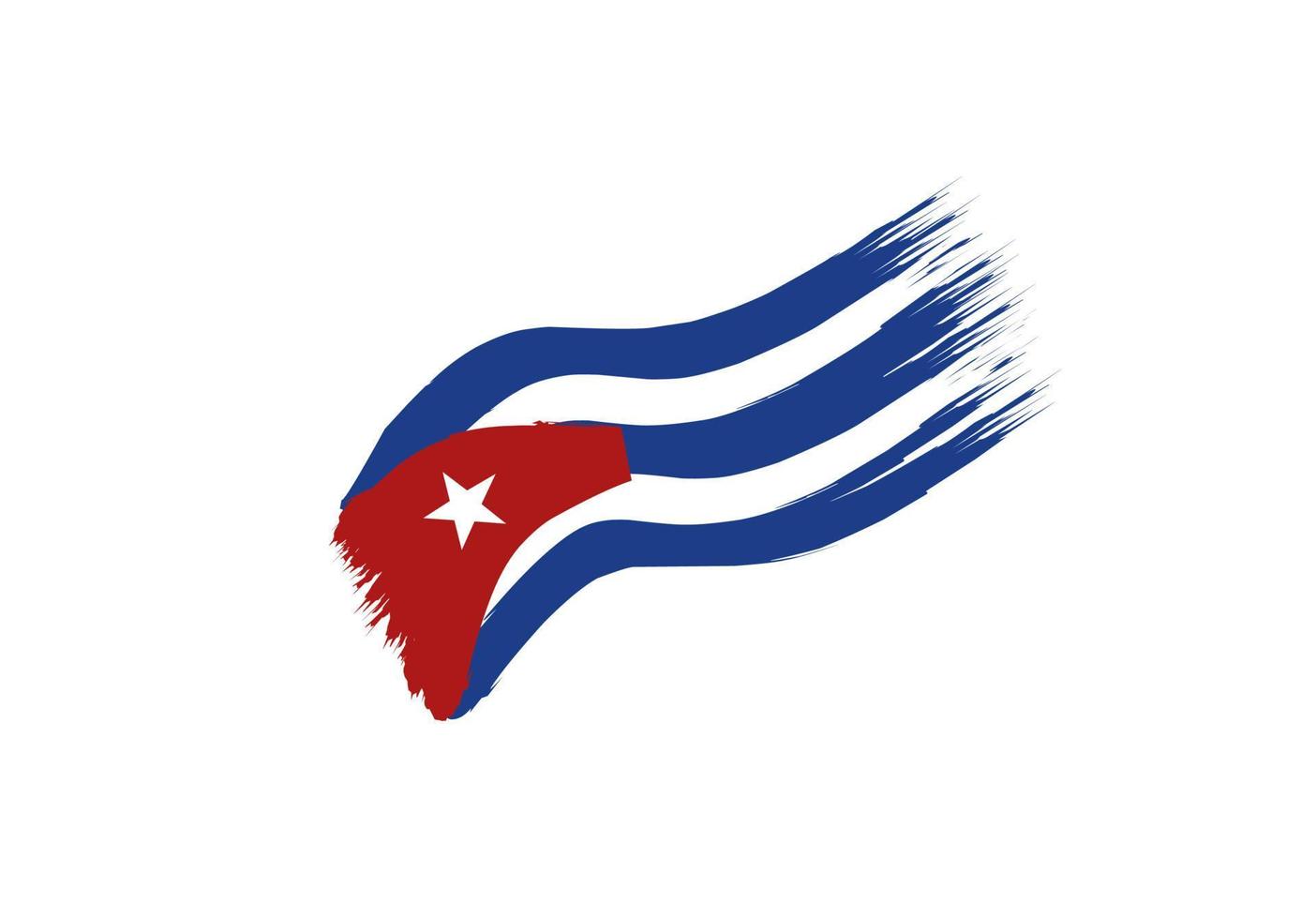 Cuba bandera icono, ilustración de nacional bandera diseño con elegancia concepto vector