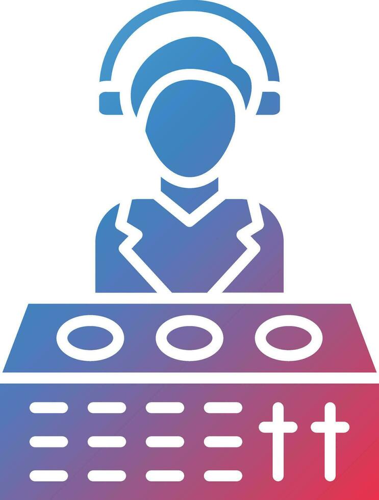 Vector Design DJ Icon Style