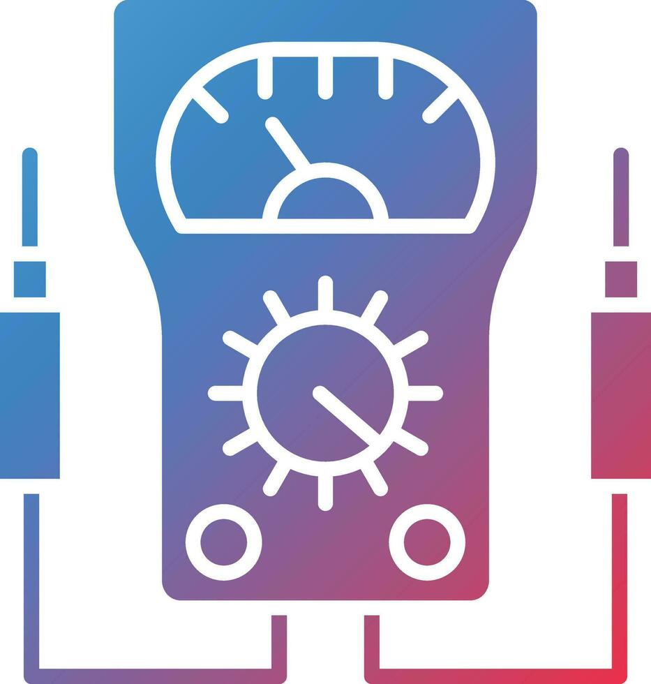 Vector Design Voltmeter Icon Style