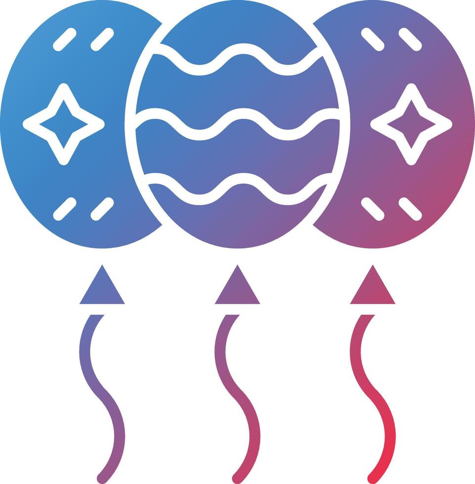 Vector Design New Year Balloons Icon Style
