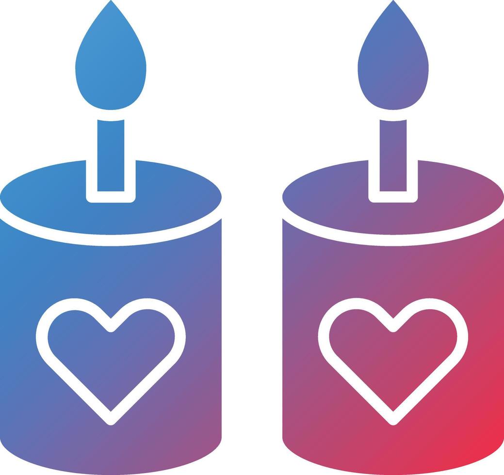 Vector Design Wedding Candle Icon Style