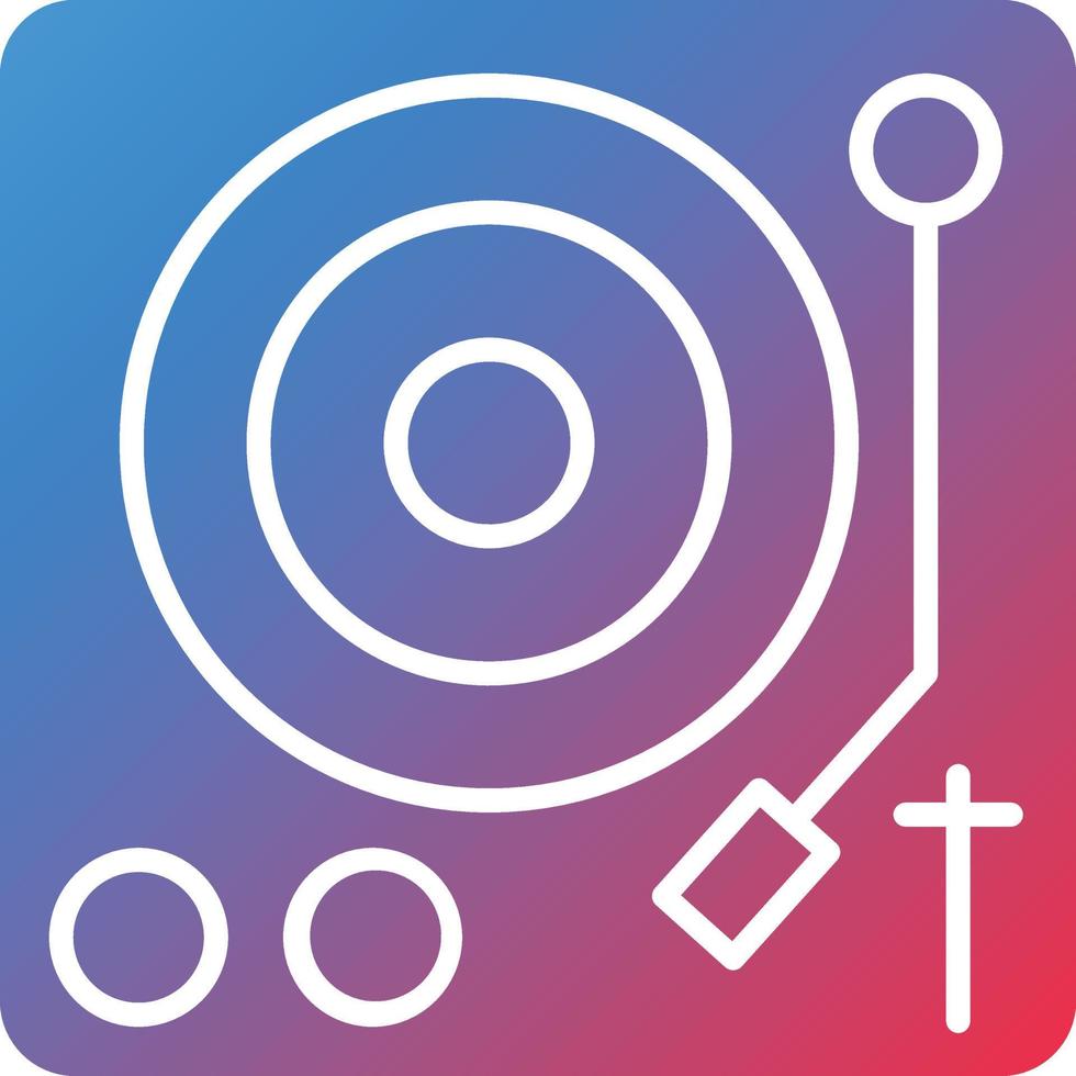 Vector Design Turntable Icon Style