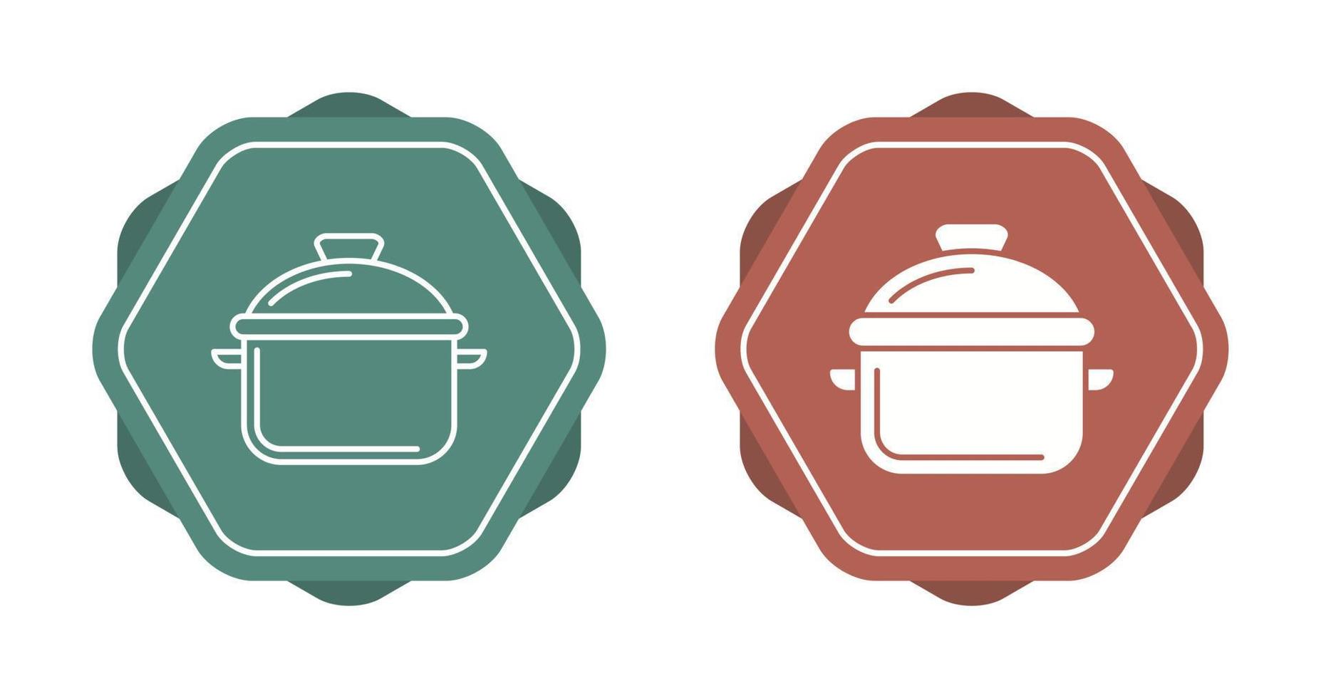 icono de vector de olla de cocina