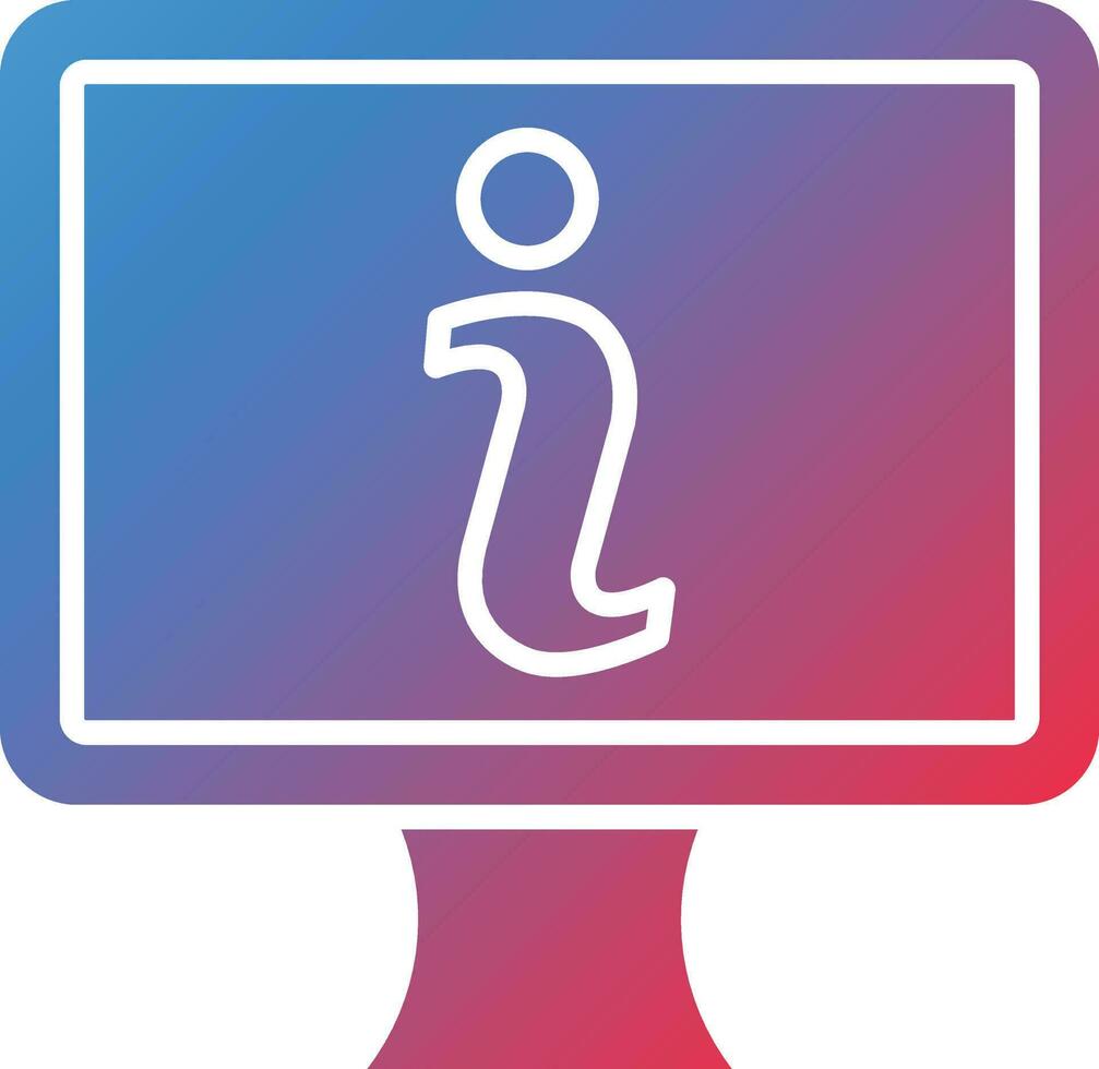 Vector Design Online Info Icon Style