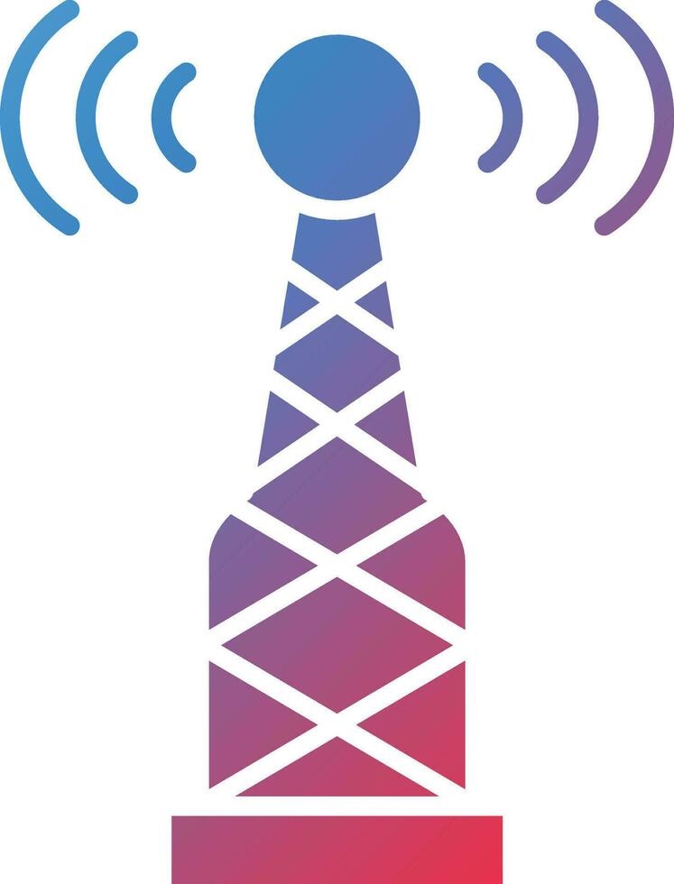 Vector Design Radio Antenna Icon Style