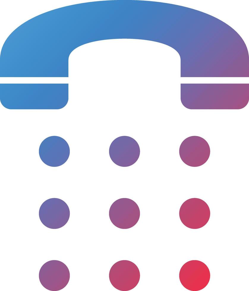 Vector Design Phone Dial Icon Style