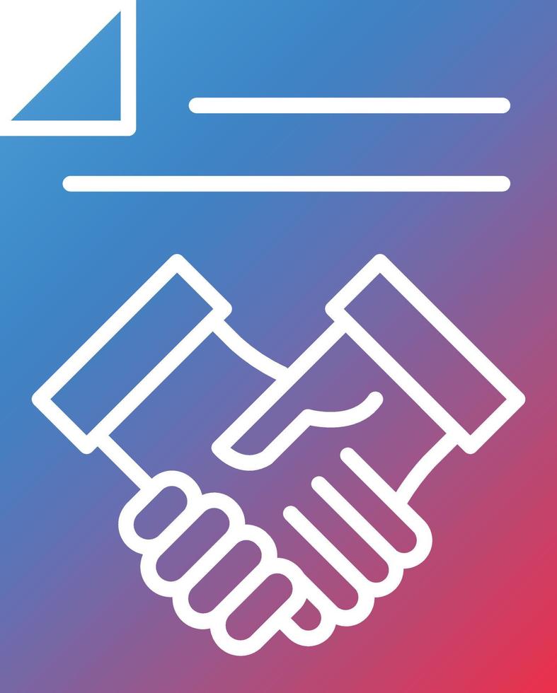 Vector Design Agreement Icon Style