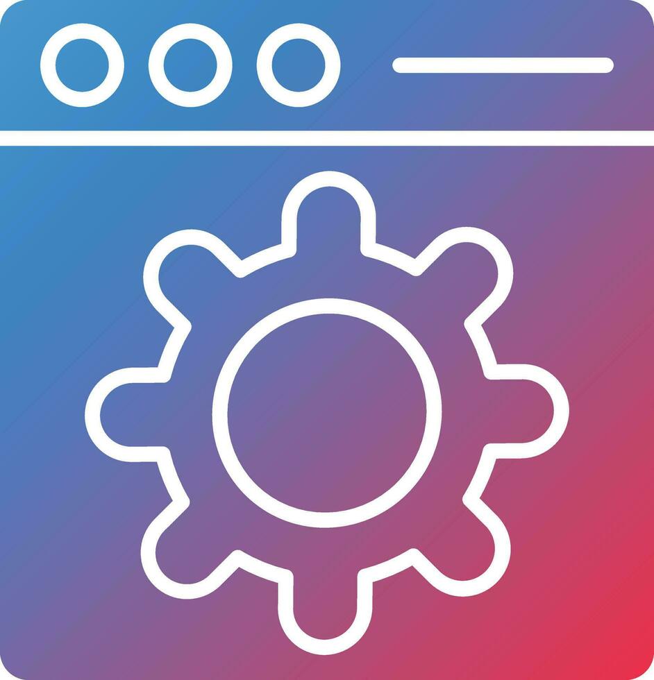 Vector Design Web Setting Icon Style