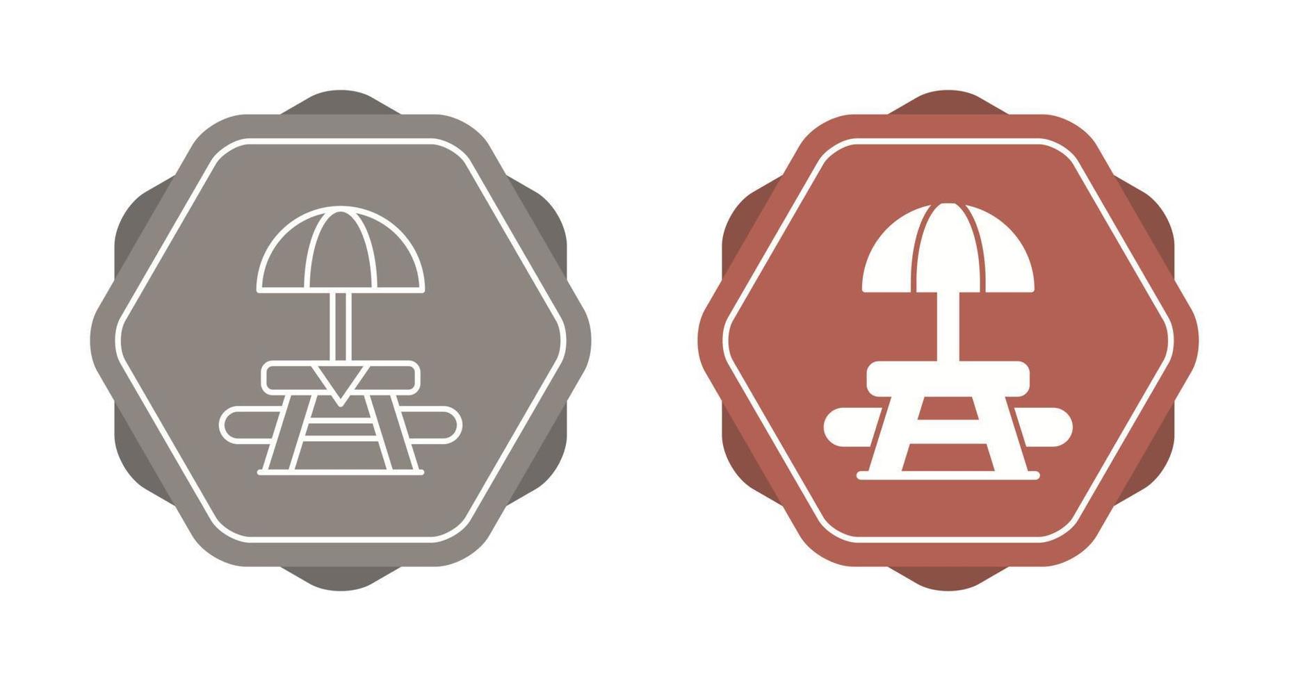 Picnic Table Vector Icon