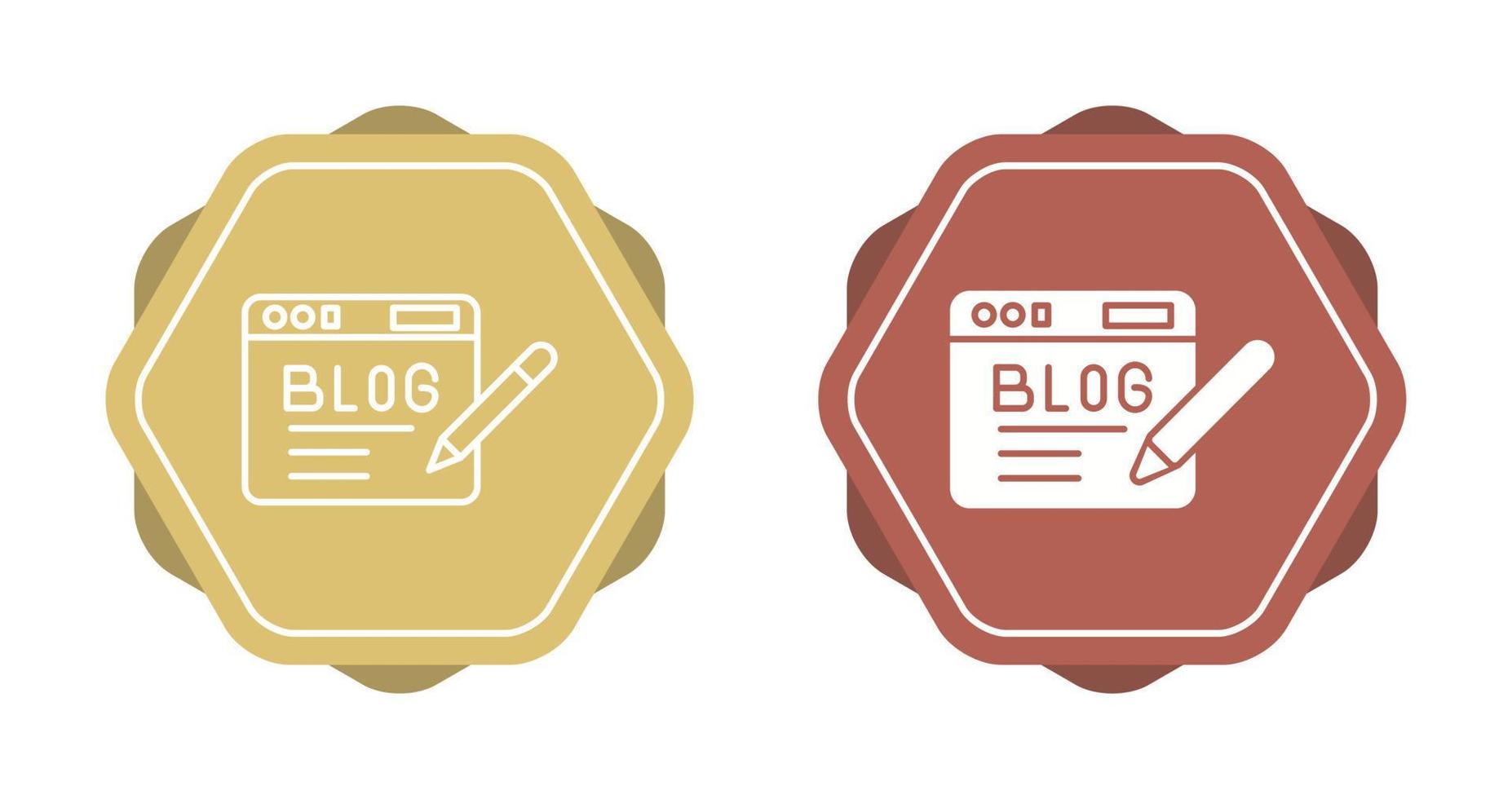 Blog Vector Icon