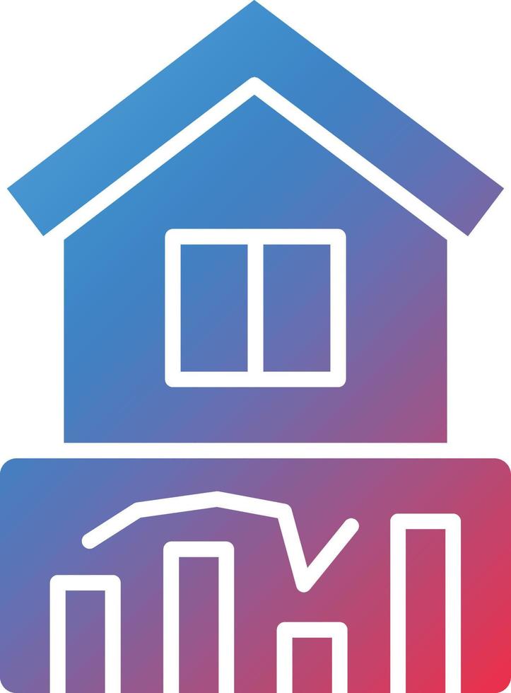 Vector Design House Stats Icon Style