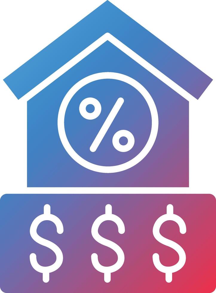 Vector Design House Loan Icon Style