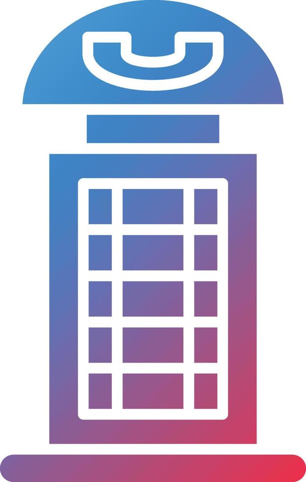 Vector Design Phone Booth Icon Style