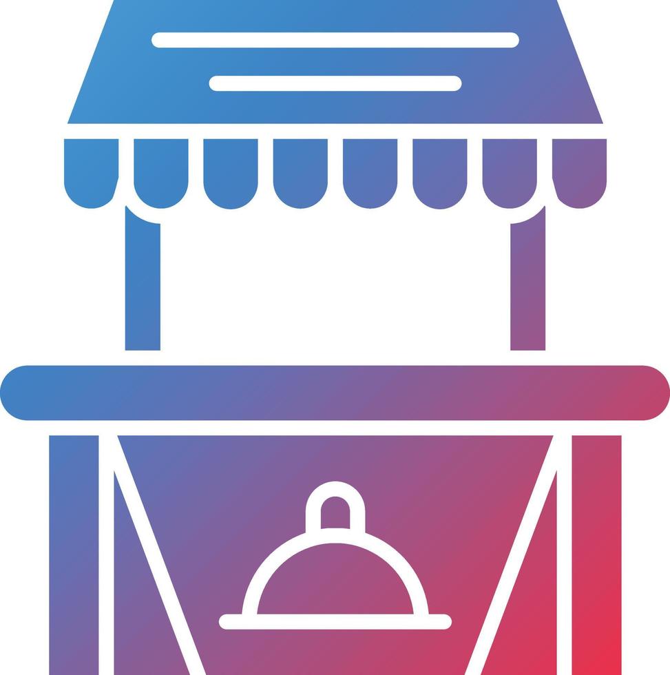 Vector Design Food Stall Icon Style