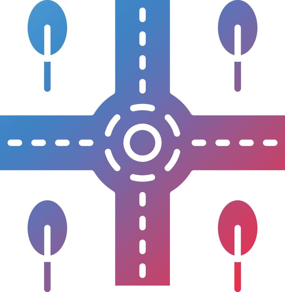 Vector Design Crossroad Icon Style
