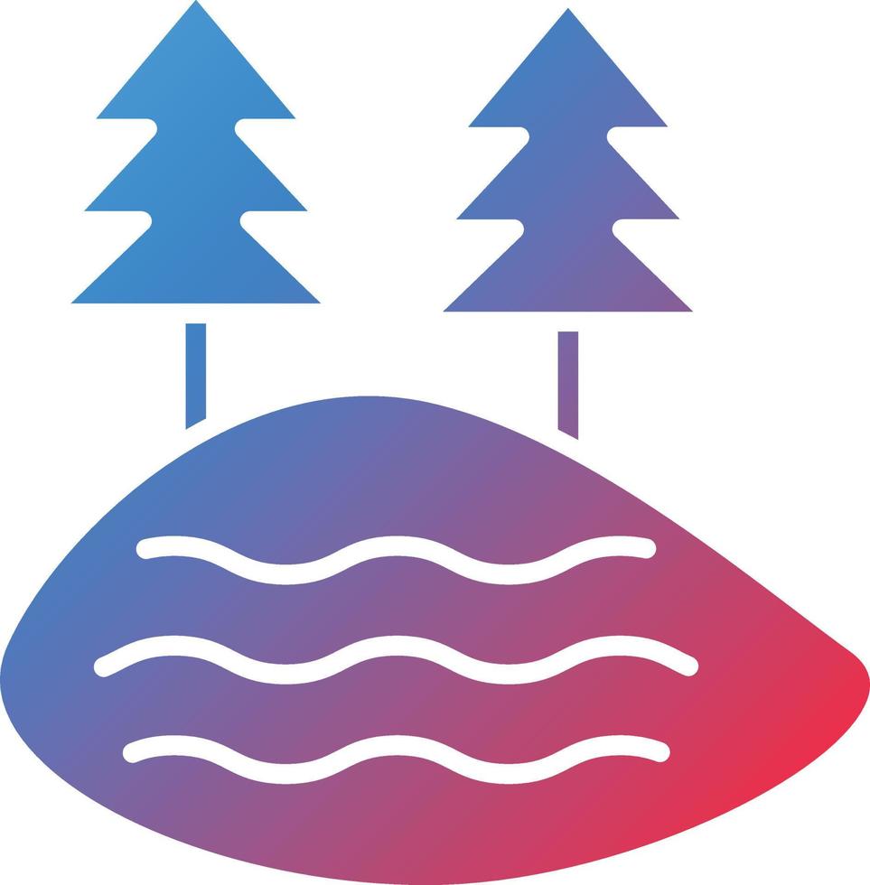 Vector Design Lake Icon Style