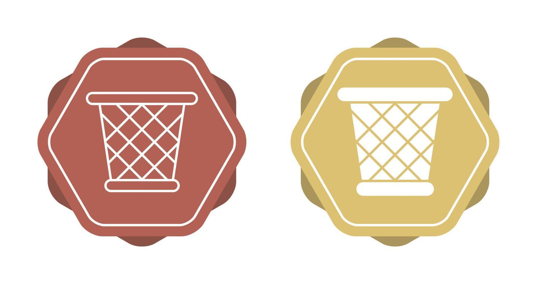 Paper Bin Vector Icon